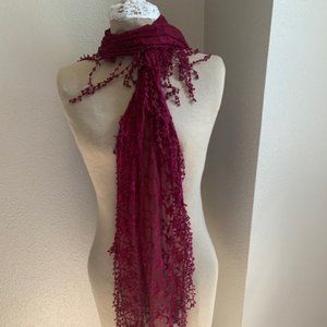 Lace Scarf with fringe